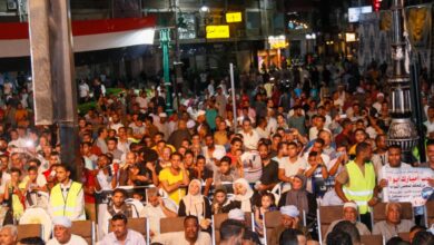 Photo of احتفالية شعبية كبري بميدان المحطة في ذكرى أكتوبر  تتحول إلى دعم الدولة والسيسي