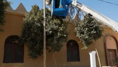 Photo of تركيب كشافات ليد جديدة بأعمدة الكهرباء في قرى مركز أبوتشت