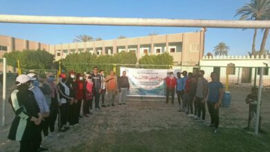 Photo of “جنوب الوادي” تنظم قافلة رياضية لمركز شباب المعنّا