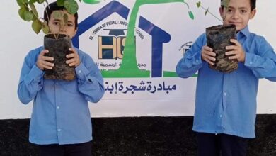 Photo of “شجرة ابني” مبادرة طلابية مجتمعية بمدرسة الحرية للغات بأبوتشت