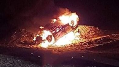 Photo of إصابة شخص في حادث انقلاب سيارة ملاكي واشتعال النيران بها بقنا