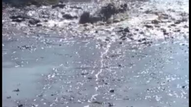 Photo of انفجار خط مياه رئيسي GRP بـطريق الرحبات في أبوتشت
