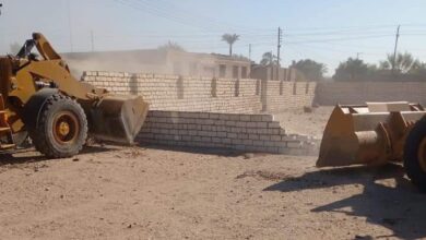 Photo of إزالة 22 حالة تعدٍ بالمباني على أراضي أملاك الدولة بالغربي بهجورة