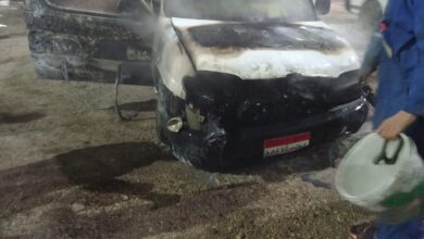 Photo of عاجل.. اشتعال النيران في سيارة أمام بنزينة المعنا دون اصابات