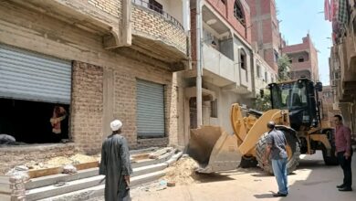 Photo of إزالة 16 حالة بناء بدون ترخيص وتعدي على الطريق العام بمدينة دشنا