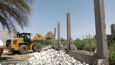 Photo of إزالة 18 حالة بناء تعدٍ على أملاك الدولة بقرى أبومناع وأبودياب