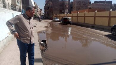Photo of عطل مفاجئ في خط المياه بمنطقة المحكمة في قوص