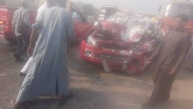 Photo of إصابة 15 شخصًا في تصادم سيارتين بطريق قفط – قوص الزراعي 