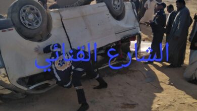 Photo of عاجل| إصابة 14 راكب في انقلاب سيارة ميكروباص على الطريق الصحراوي الغربي