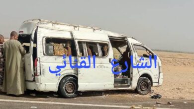 Photo of عاجل.. إصابة 7 أشخاص إثر انقلاب ميكروباص على الصحراوي في قنا